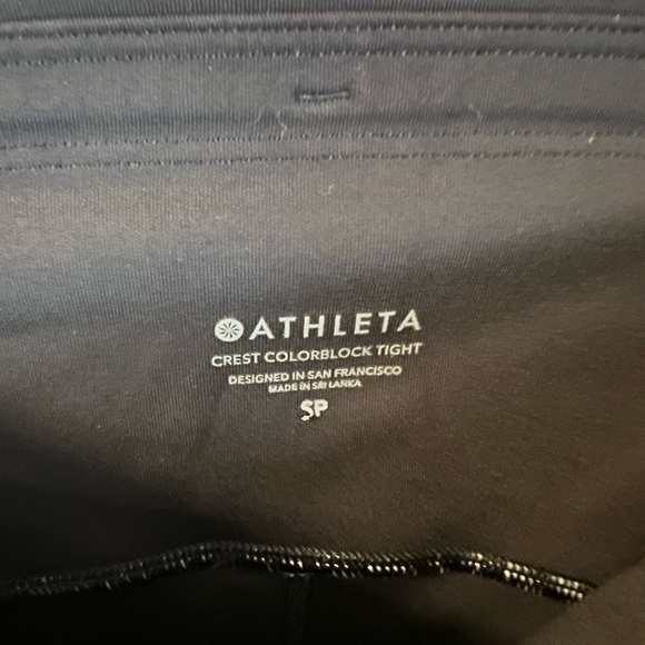 Athleta crest colorblock tight leggings - Picture 2 of 8